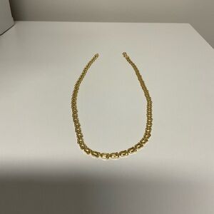 750 Italy Gold Plated Chain Necklace and Bracelet Set